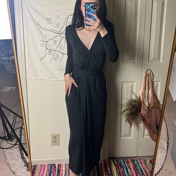 able black wrap maxi small - Picture 1 of 6